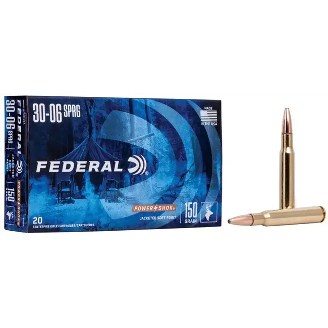 Federal Power Shok 30-06 Sprg JSP