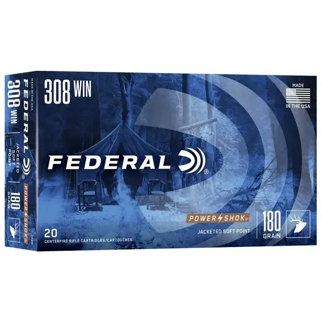 Federal Power Shok 308 Win JSP