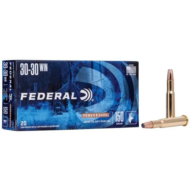 Federal Power Shok 30-30 Win 150 Grain JSP FN