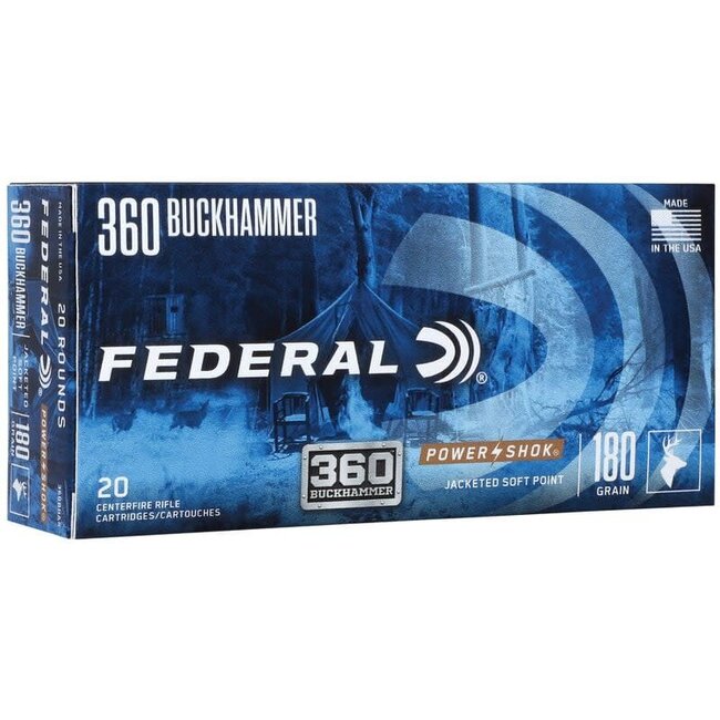 Federal Power Shok 360 Buckhammer 180 Grain