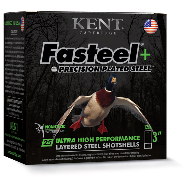 Kent Faststeel 2.0 12ga 3" Blend Steel 1.25 oz 1450 FPS 25rd