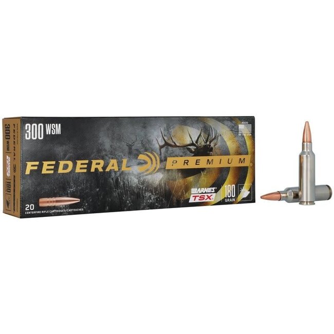 Federal Premium 300 WSM 180 Grain Barnes TSX 20rd