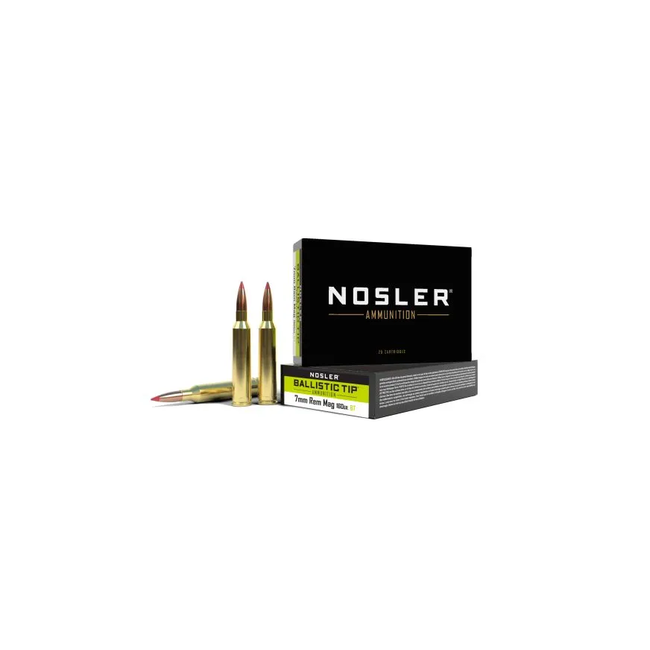 Nosler Ballistic Tip 7MM Rem Mag 160 Grain 20rds