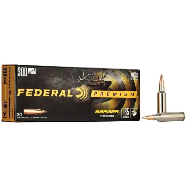 Federal Premium 300 WSM 185 Grain Berger Hybrid Hunter