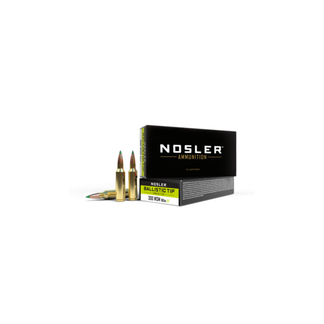 Nosler Ballistic Tip Ammo 300 WSM 165 Grain 20rds