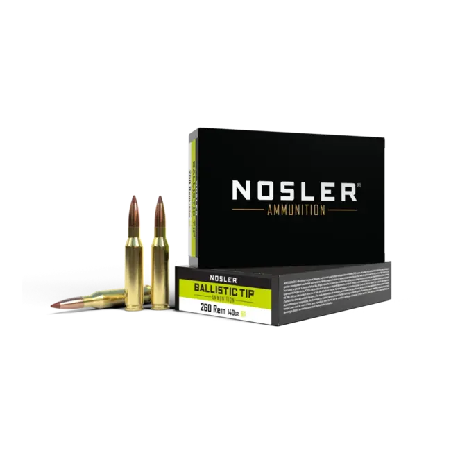 Nosler Ballistic Tip 260 Remington 140 Grain 20rds