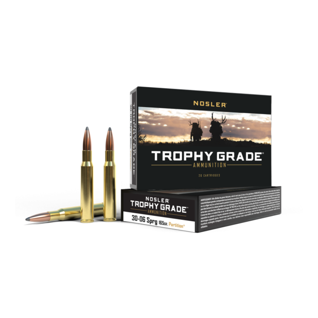 Nosler Trophy Grade 30-06 Springfield 165gr Patrition 20rd