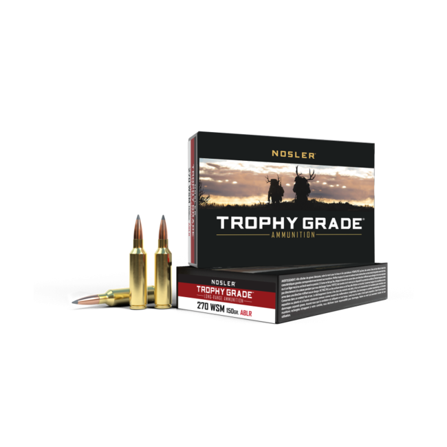 Nosler Trophy Grade Ammo 270 WSM 150gr AccuBond Long Range 20rd
