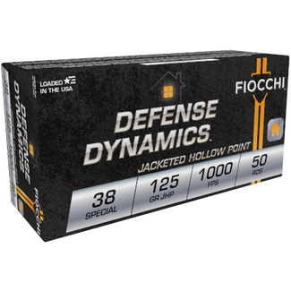 Fiocchi Fiocchi Defense Dynamics 38 Special 125 Grain JHP