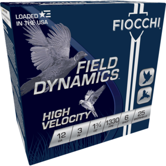 Fiocchi Fiocchi Field Dynamics 12ga 3'' Lead Shot 6's 1 3/4 oz 1330 FPS 25rd