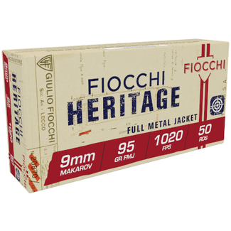 Fiocchi Fiocchi Heritage 9mm Makarov 95 Grain FMJ