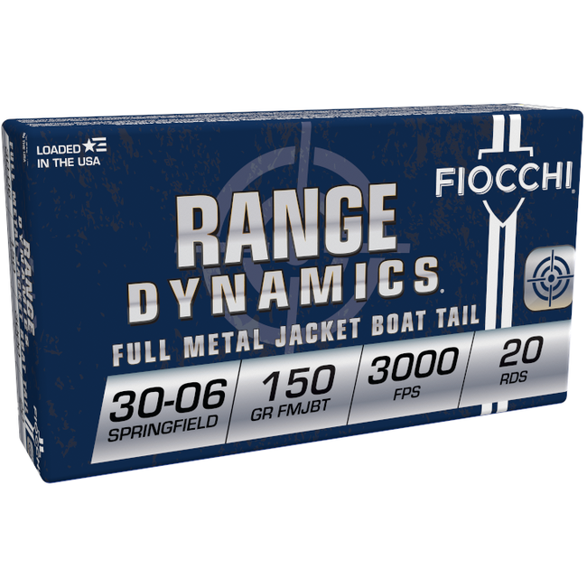 Fiocchi Range Dynamics 30-06 Springfield 150gr FMJ 20rd