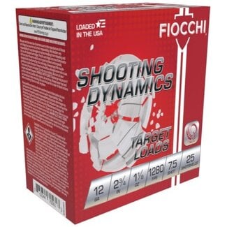 Fiocchi Fiocchi Shooting Dynamics Target Load 12ga 2 3/4" 1 1/8oz 7 1/2