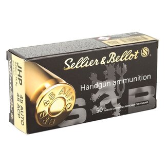 Sellier & Bellot Sellier and Bellot 45 ACP 230 Grain Jacketed Hollow Point 50rds