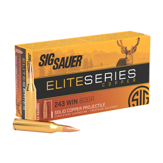 Sig Sauer Sig Sauer Elite Copper Hunter 243 Win 90 Grain Controlled Expansion Tip 20rds
