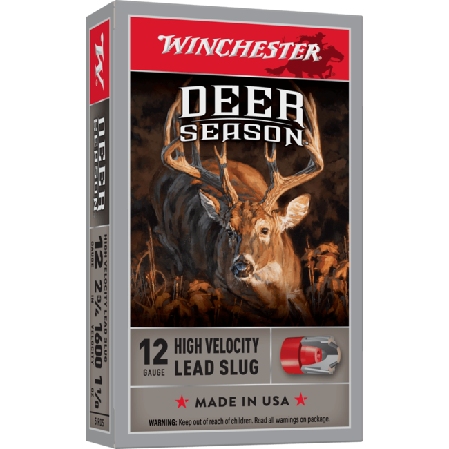 Winchester Deer Season 12GA 2 3/4" 1 1/8 Oz Rifled Slug 5rds