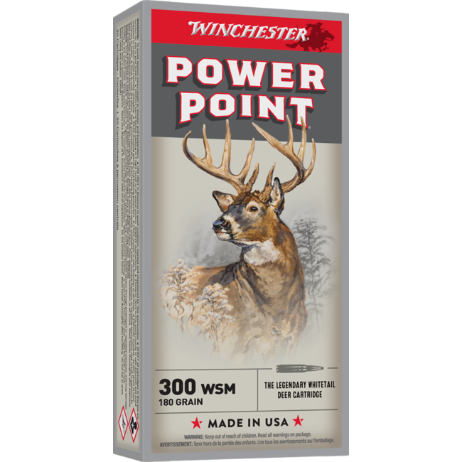 Winchester Power Point 300 WSM 180 Grain 20rds