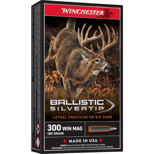 Winchester Supreme 300 Win Mag 180 Grain Ballistic Silvertip 20rds