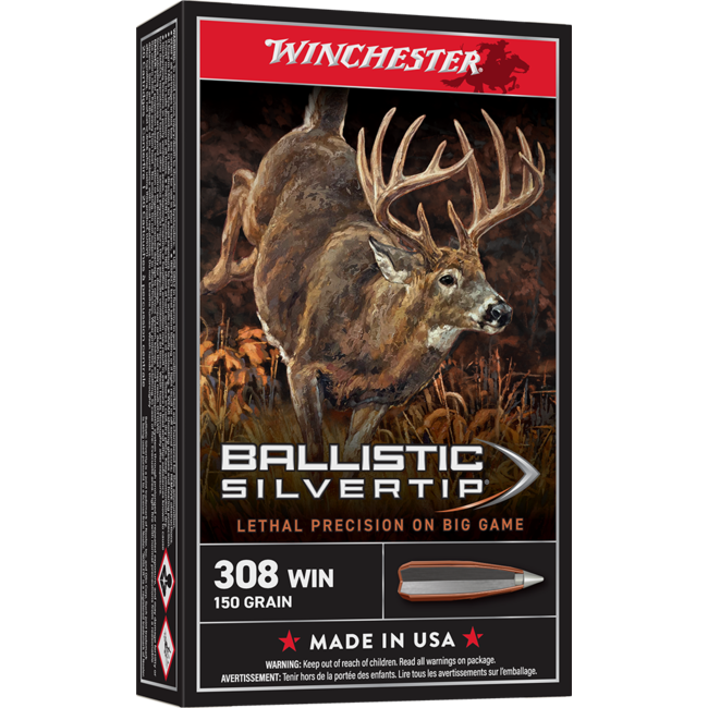 Winchester Supreme 308 Win 150 Grain Ballistic Silvertip 20rds