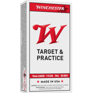 Winchester Winchester Target And Practice 9MM 115 Grain FMJ 50rds