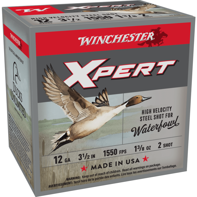 Winchester Xpert 12ga 3.5" #2 Steel 1.375oz 1550 FPS 25rd