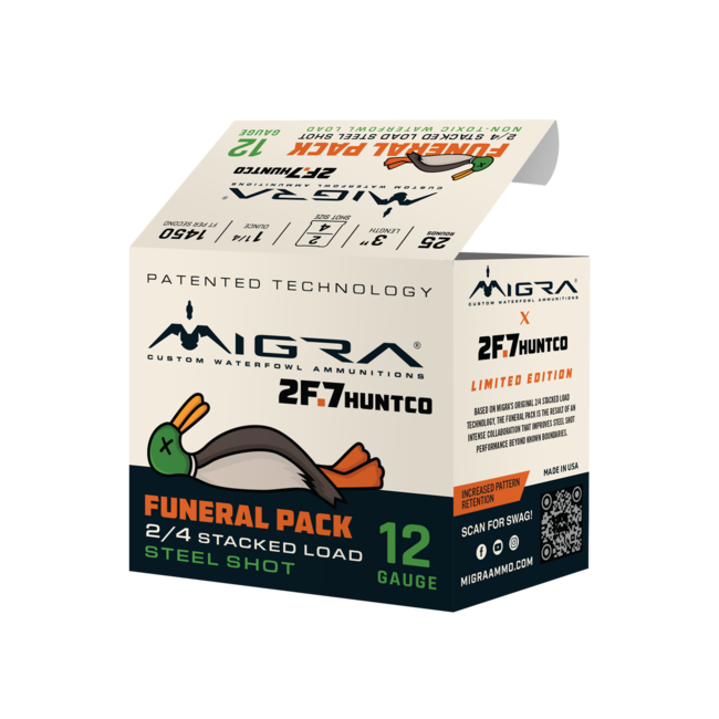 Migra Funeral Pack 12GA 3" 1 1/4oz #2-4