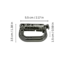Twisted Iron Hunting Locking D Ring