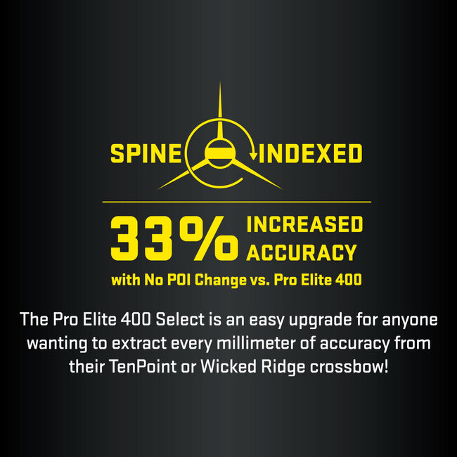 Ten Point Pro Elite 400 Alpha-Blazer 20" 3PK Bolts .003"