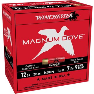 Winchester Winchester Magnum Dove 12GA 2 3/4" 1 1/4oz 7.5-9 Blend