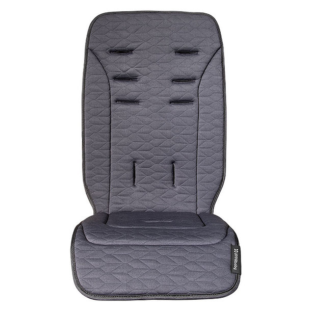 Uppababy Uppababy: Reversible Seat Liner - Reed (denim/cozy knit)
