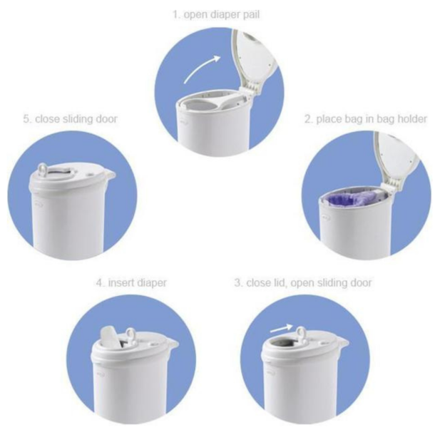 Ubbi UBBI: Stainless Steel Diaper Pail -