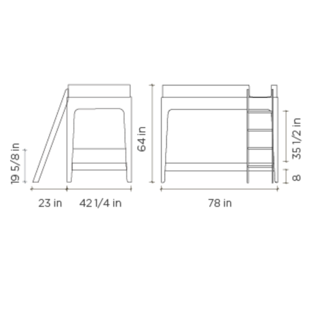 Oeuf Perch Bunk Bed Complete (Twin)