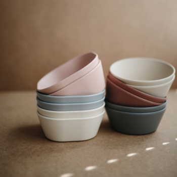 Mushie Square Bowl Set - 2pk Mushie Square Bowl Set - 2pk