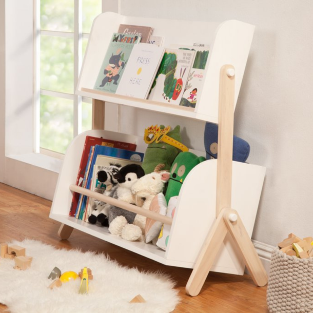 Million Dollar Baby Tally Storage Bookshelf - White