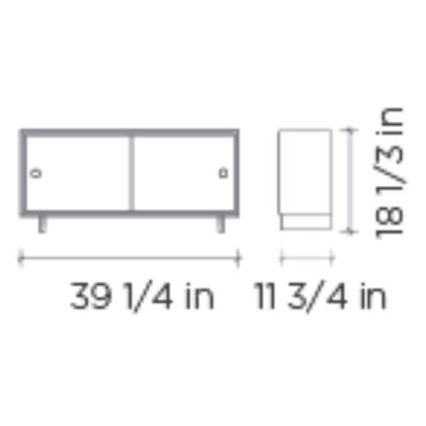 Oeuf Oeuf: Perch Bunk Bed Console w/Legs - Twin