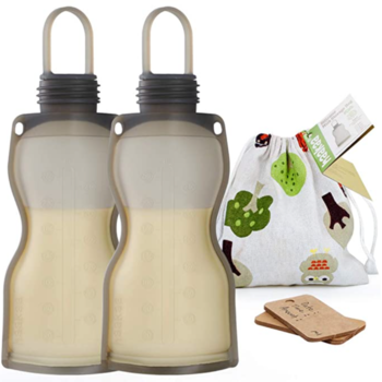 Haakaa Silicone Reusable Milk Storage Bag Set