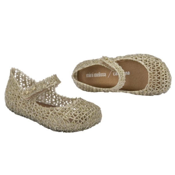 Melissa Shoes Mini Melissa: Campana Papel - Gold