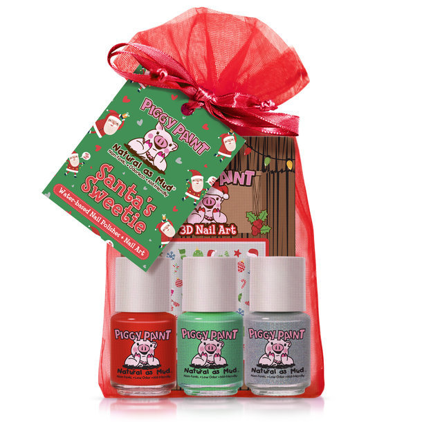 Piggy Paint Piggy Paint Nail Polish: Gift Set - Santa's Sweetie