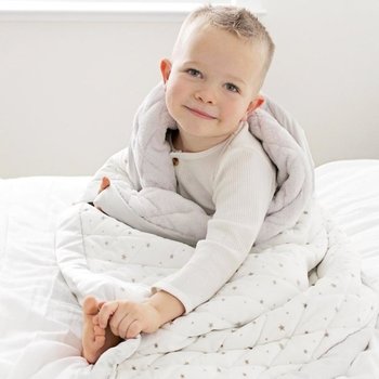Dreamland Baby Dreamland: Weighted Sleep Blanket for Toddlers/Kids - Grey