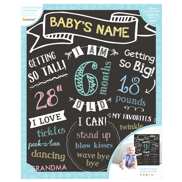 Pearhead Baby's Monthly Chalkboard