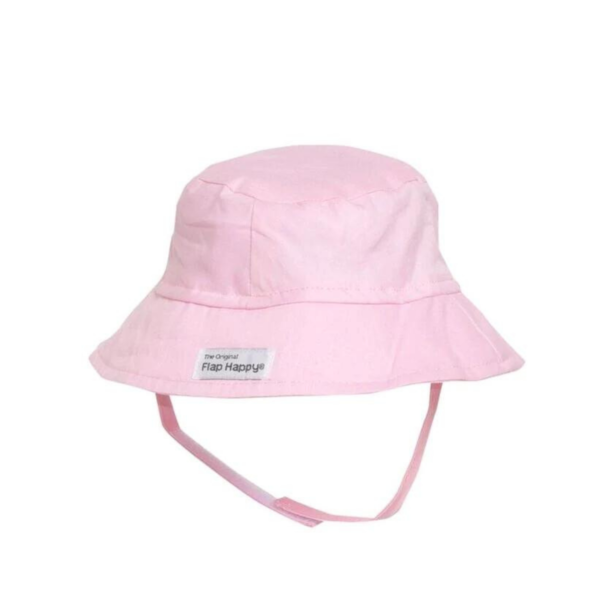 Flap Happy Flap Happy: Cotton Bucket Hat - Pastel Pink