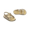 Mini Melissa Mini Melissa: Wide Strap Sandal -Gold Glitter (Kids)