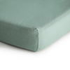 Mushie Mushie: Extra Soft Muslin MINI Crib Sheet - Roman Green