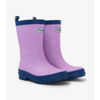 Hatley/Little Blue House Hatley: Matte Rain Boot - Lilac & Navy