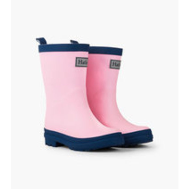 Hatley/Little Blue House Hatley: Matte Rain Boots - Pink & Navy