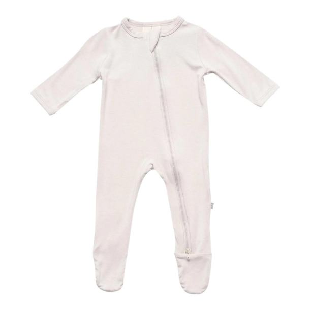 Kyte Clothing Kyte: Zipper Footie - Oat