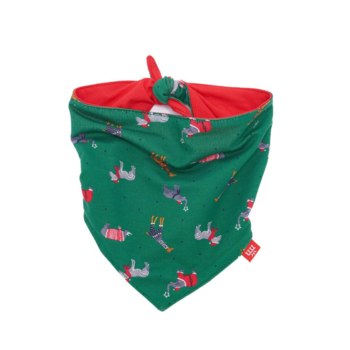 Magnificent Baby Holiday Magnetic Me: Dog Bandana Bib - Jungle Bells (modal)