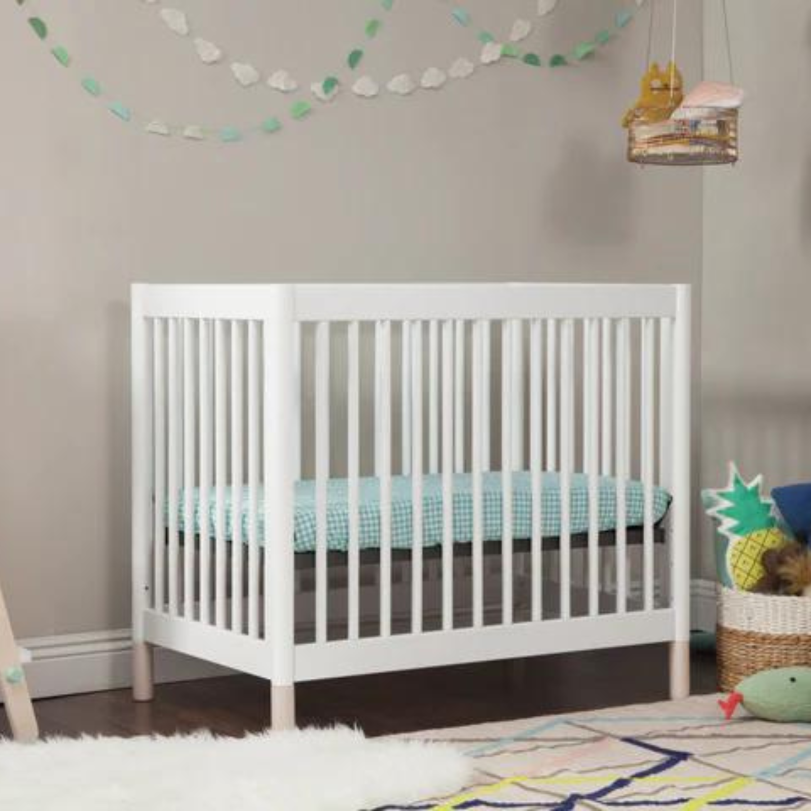 Babyletto: Gelato 4-in-1 Convertible Mini Crib - - Nest, Bermuda