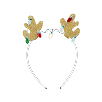 Lilies & Roses Acrylic Headband - Raindeer Antlers