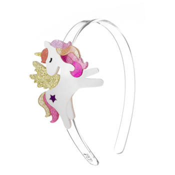 Lilies & Roses Acrylic Headband - Unicorn